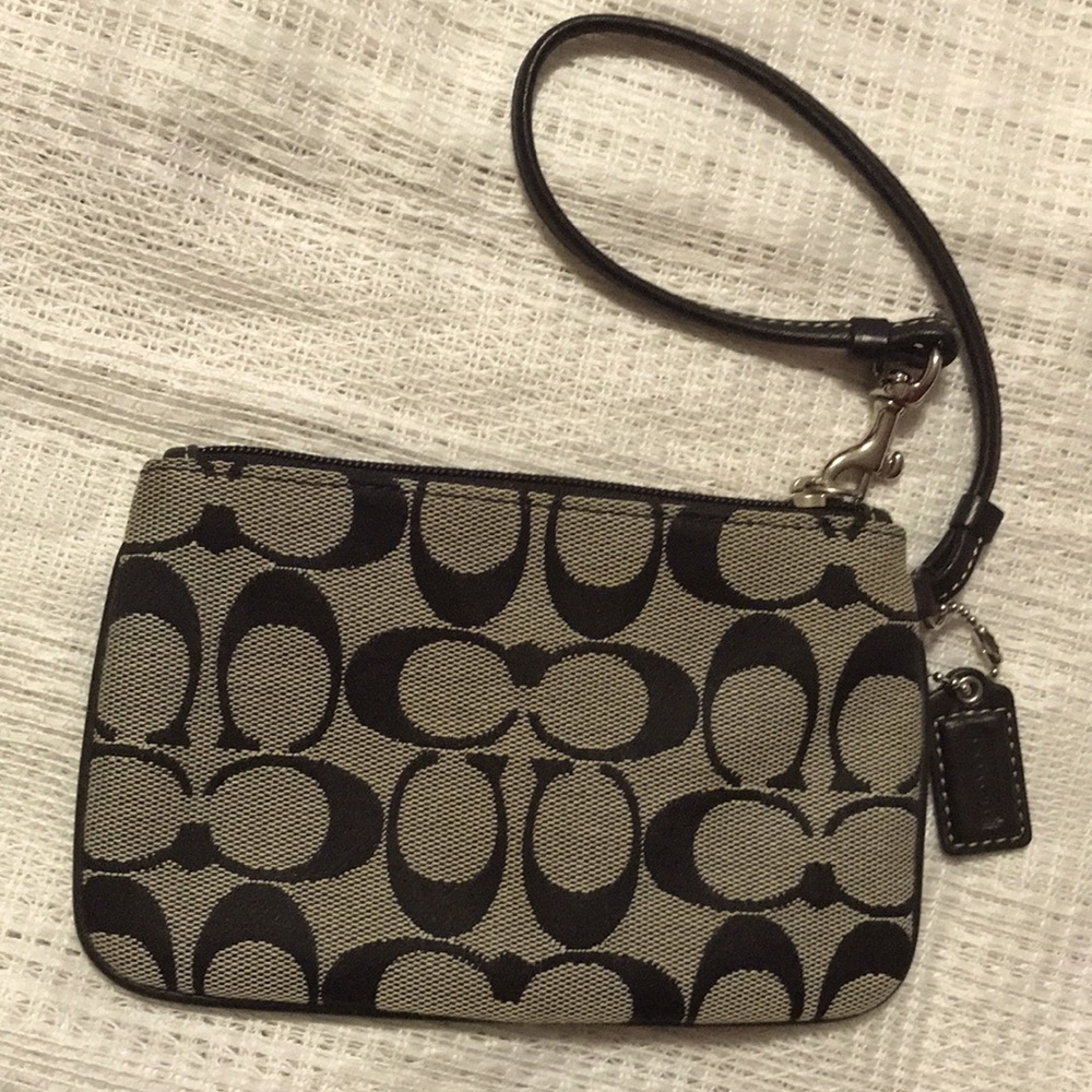 Coach wristlet mini pouch.
